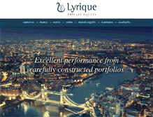 Tablet Screenshot of lyrique.com